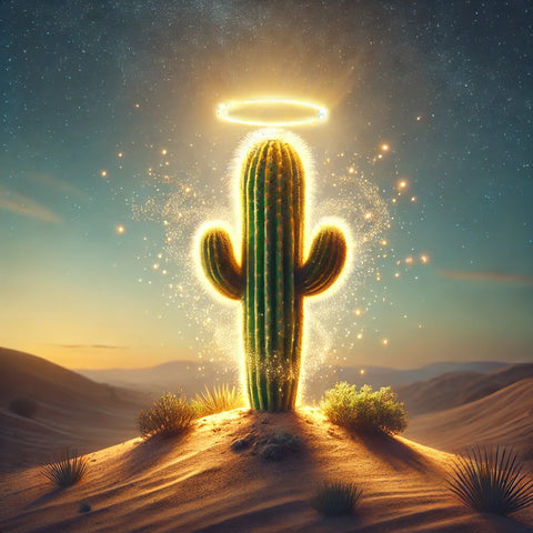Blessed Cactus Painting